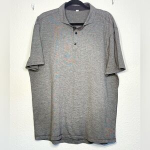 Lululemon Men’s Heather Gray Polo - Sz XXL (tag removed, see pics)